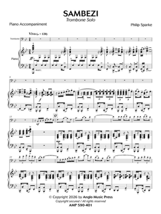 Sambezi - Philip Sparke - Partition - Trombone
